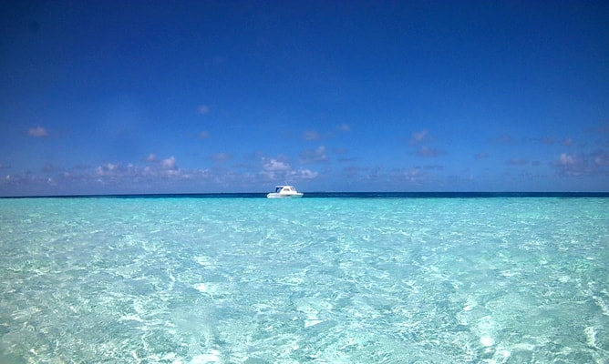 ゴープロ（GoPro）カメラで撮影したモルディブの海