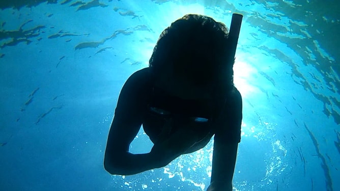 ゴープロ（GoPro）カメラで撮影したコート・ダジュールの水中写真。その１