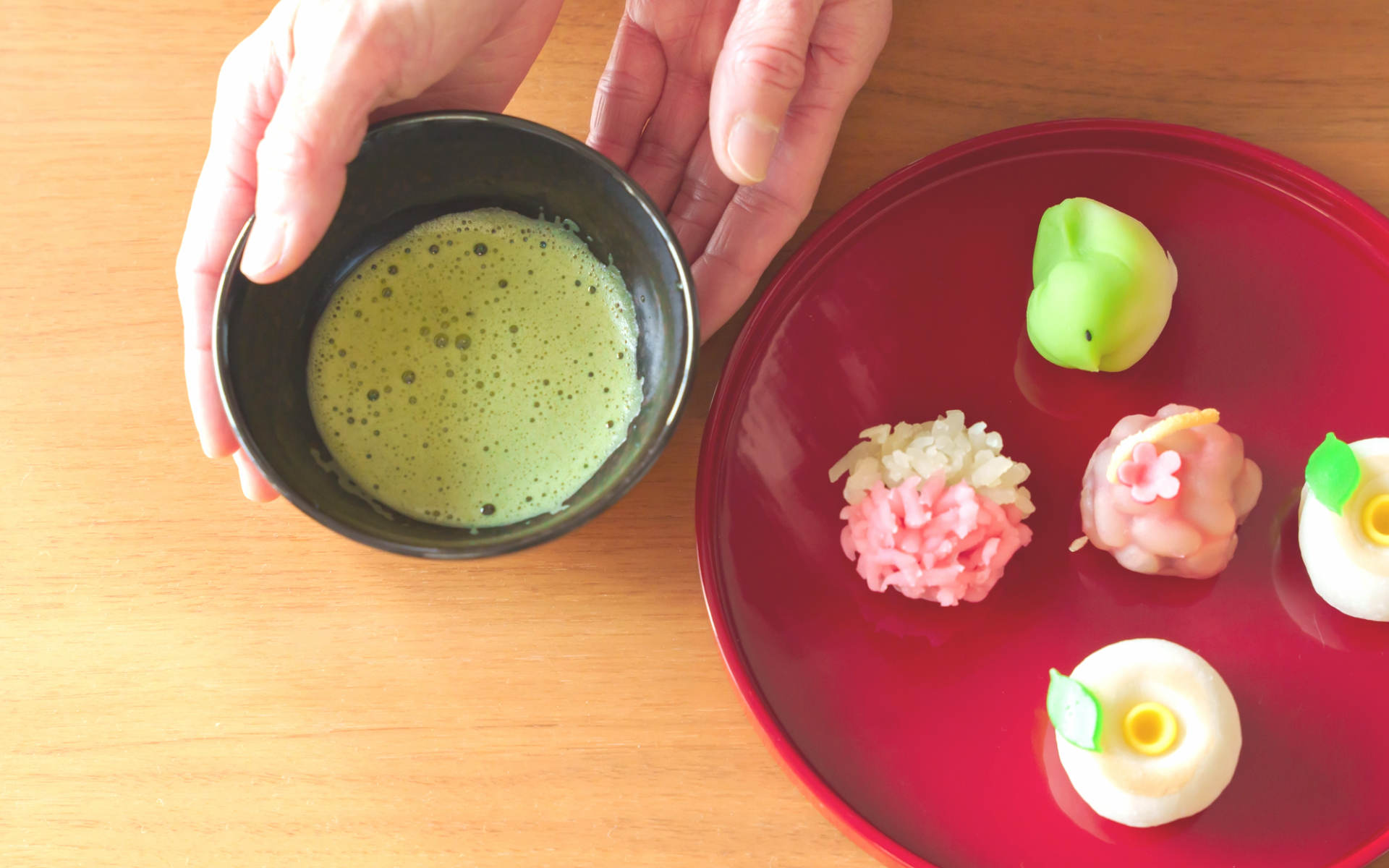 お抹茶と和菓子